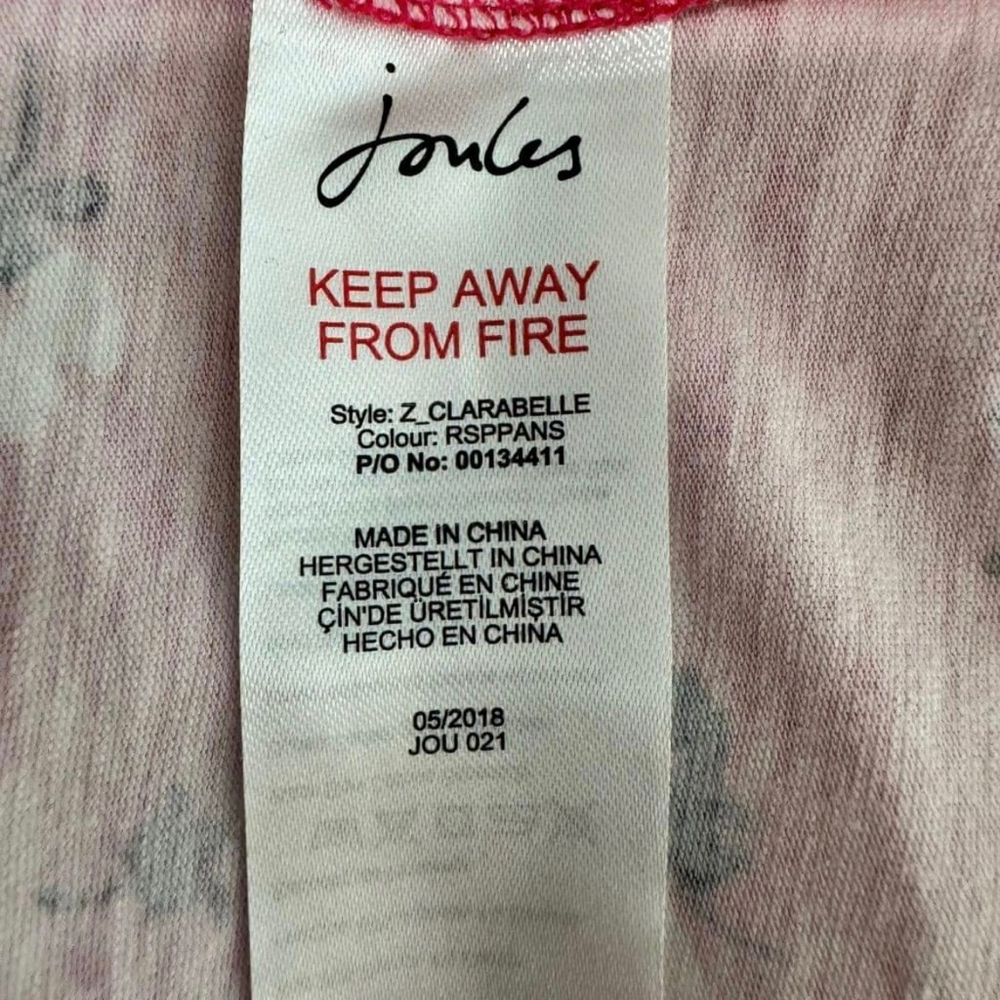 Joules Pink Floral Midi Dress Size 2 - Picture 9 of 11